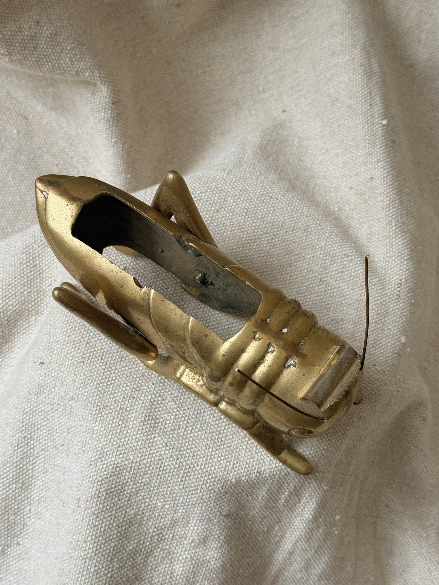Vintage Brass Grasshopper Tape Dispenser