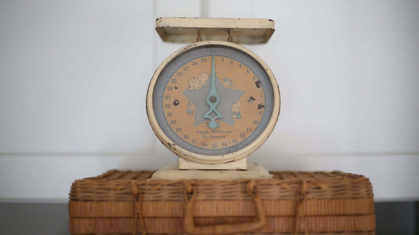 Playful Vintage Kitchen Scale