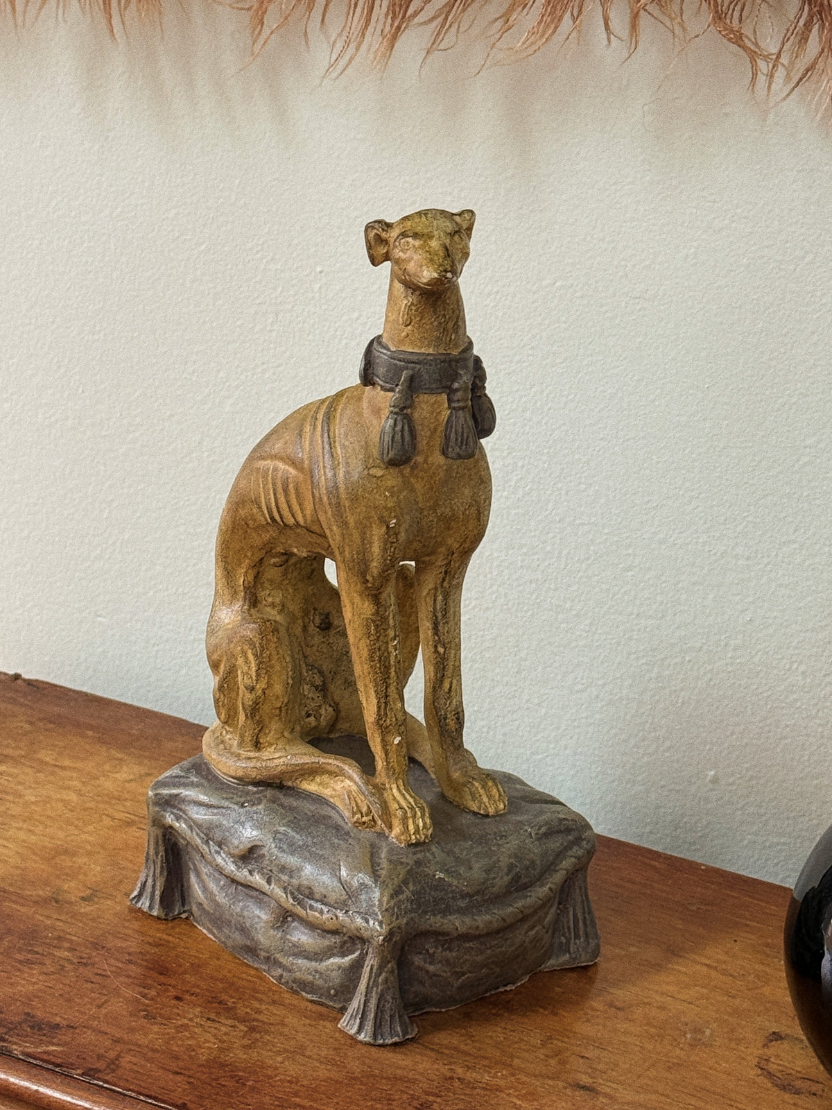 Vintage Art Deco Stylized Whippets, Pair