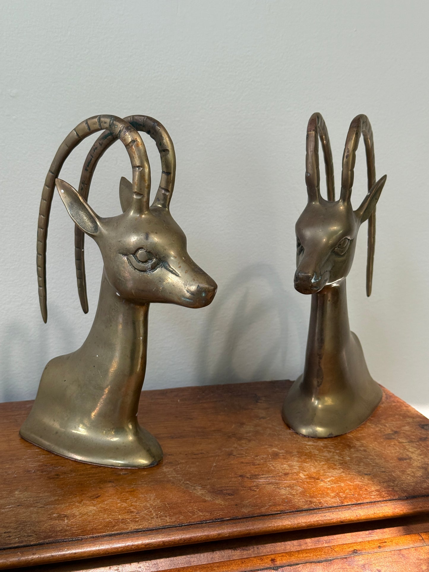Antelope Brass Bookends