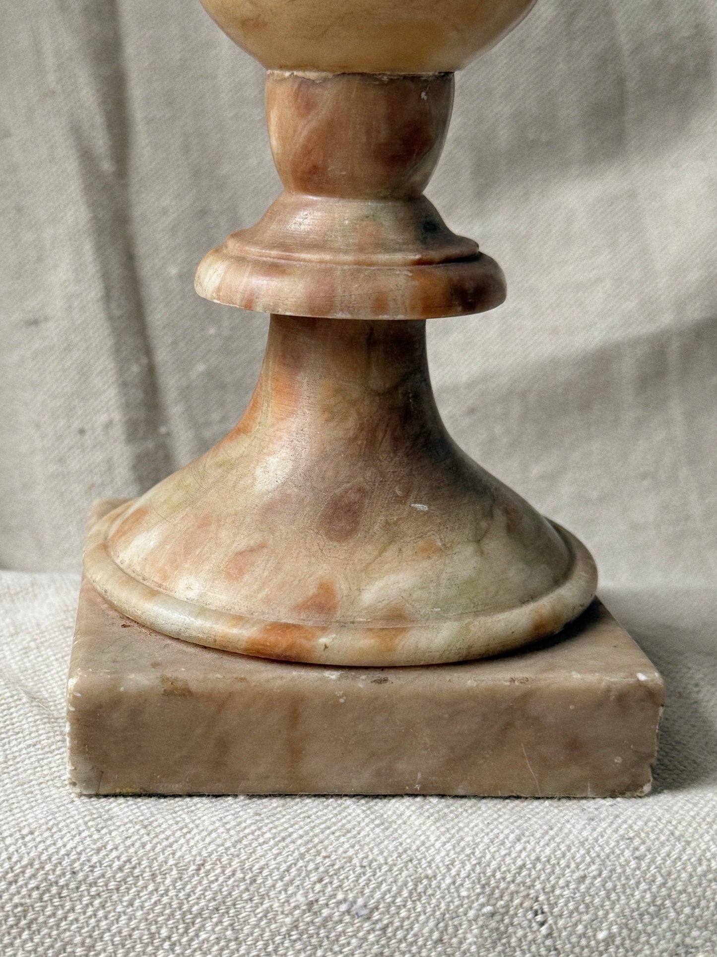 Neoclassical Alabaster Pedestal Chalice