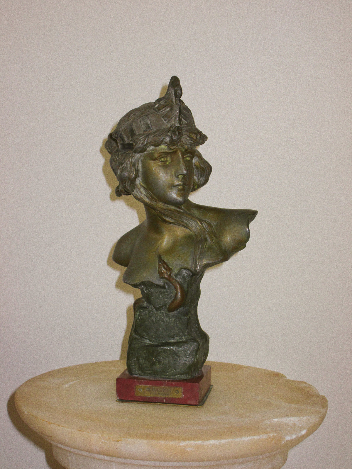 Antique Art Nouveau Cleopatra Bust