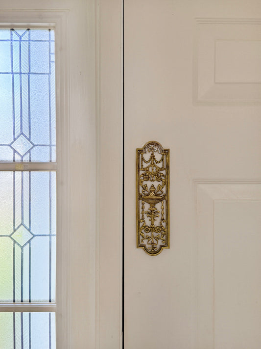 Victorian Brass Finger Plate