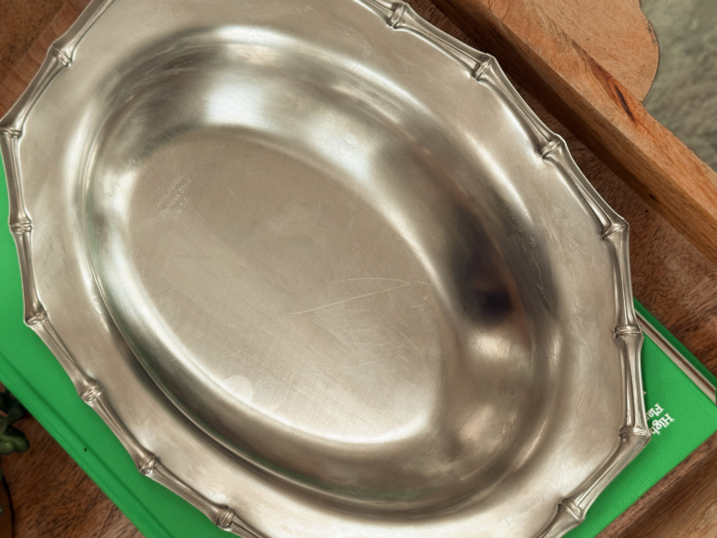 Silver Bamboo Tray