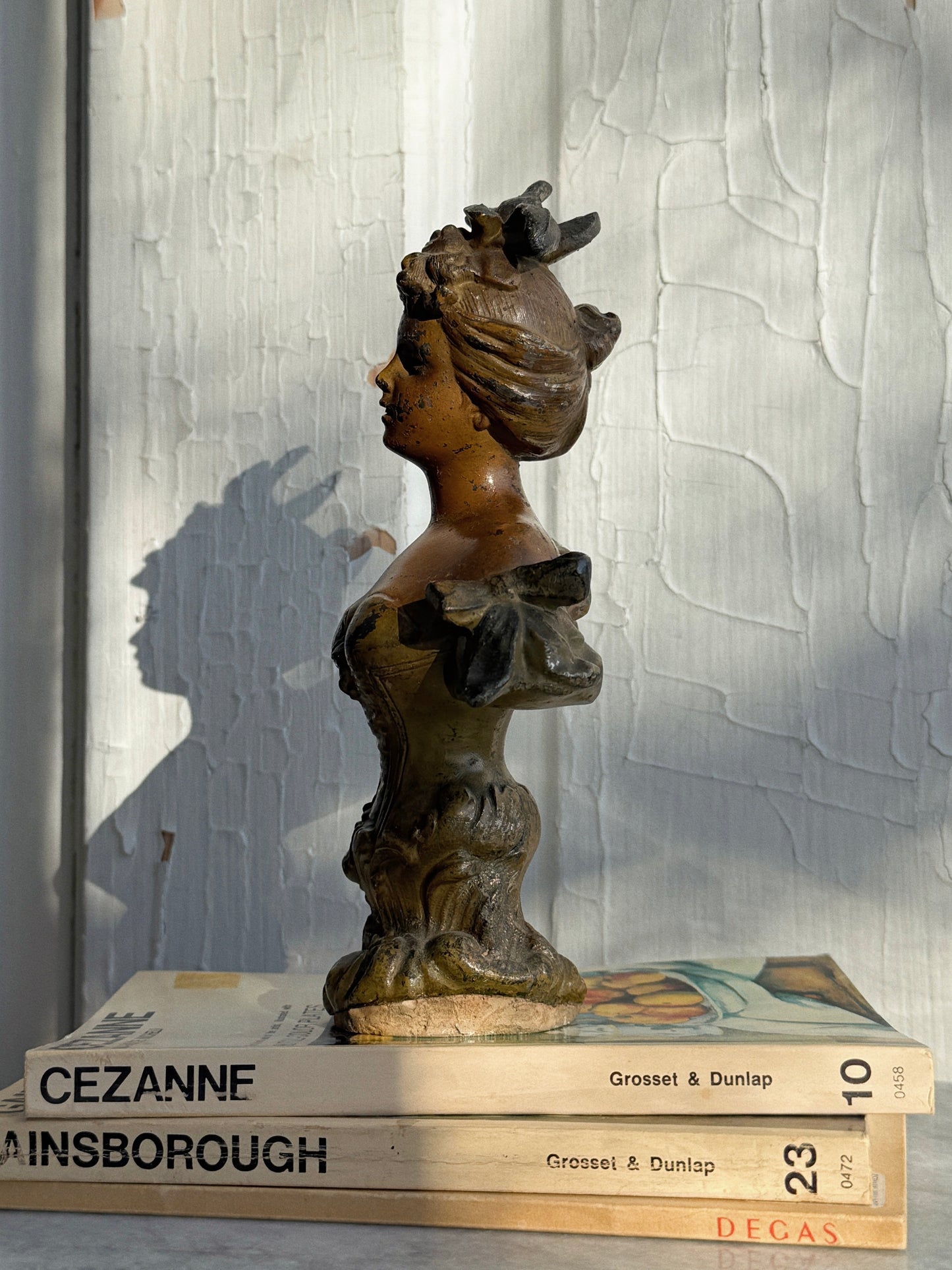 Small Art Nouveau Female Bust Sculpture