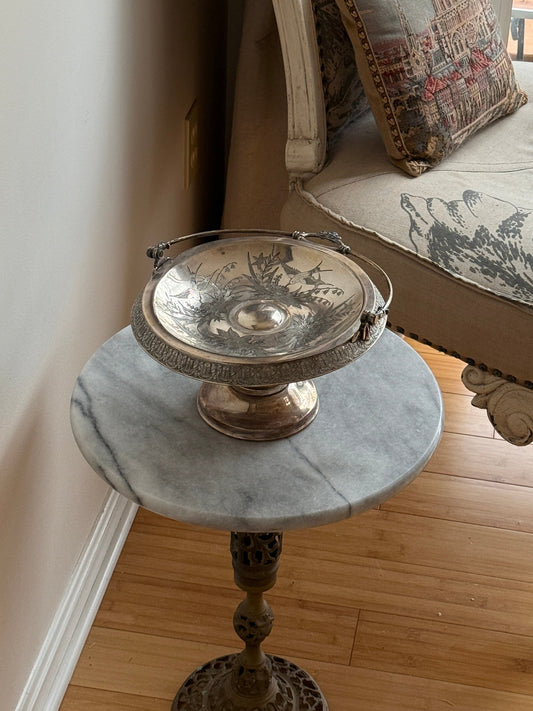 Pedestal Silver Bowl, 1887