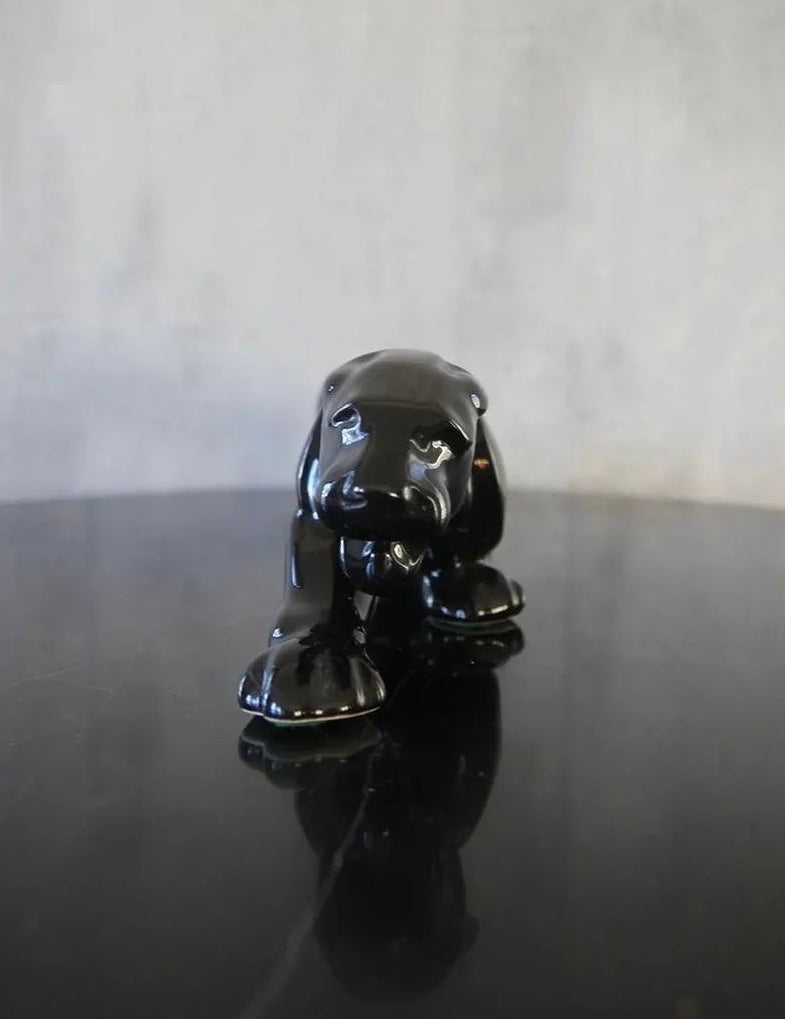 MCM Vintage Royal Haeger Ceramic Black Panther Jaguar Sculpture 1950-1960
