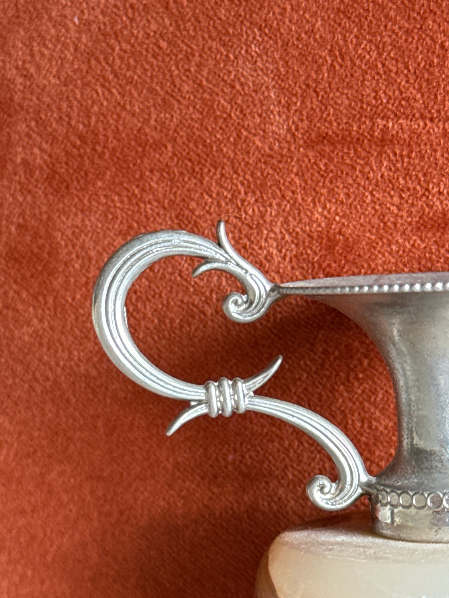 Small Onyx Bud Vase, Silver, Italy