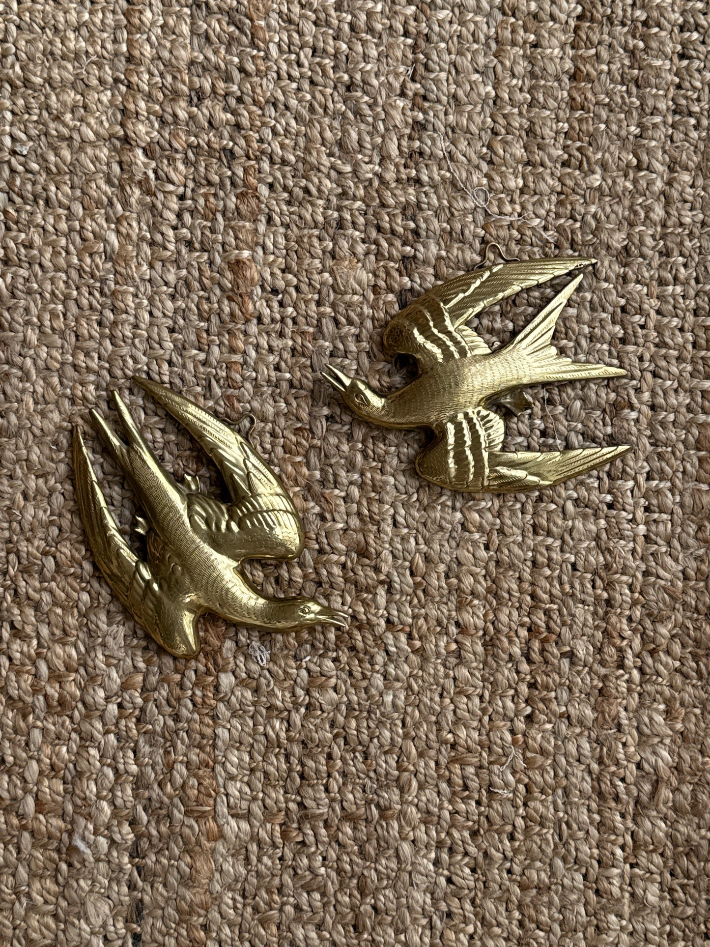 Brass Wall Hanging Sea Birds