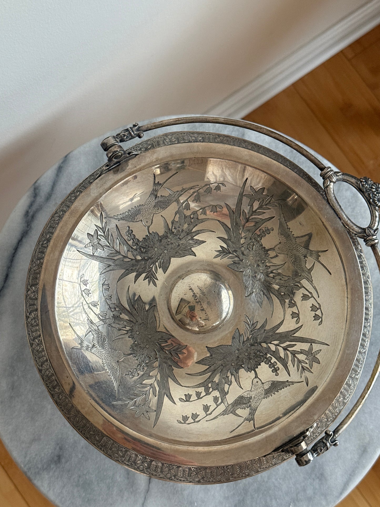 Pedestal Silver Bowl, 1887