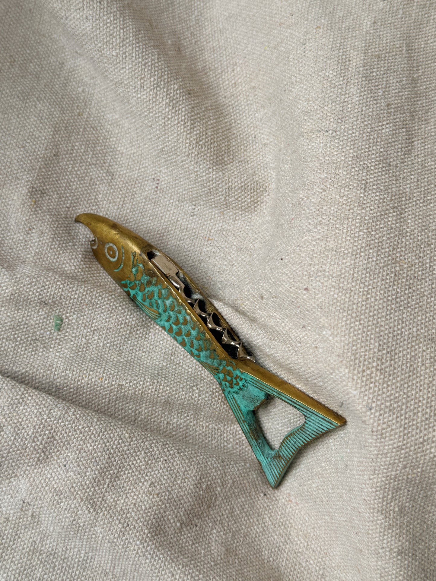 Brass Sardine Bottle Opener