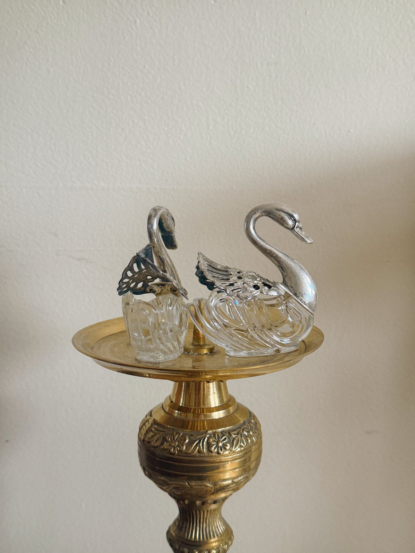 Vintage Swan Salt Cellars