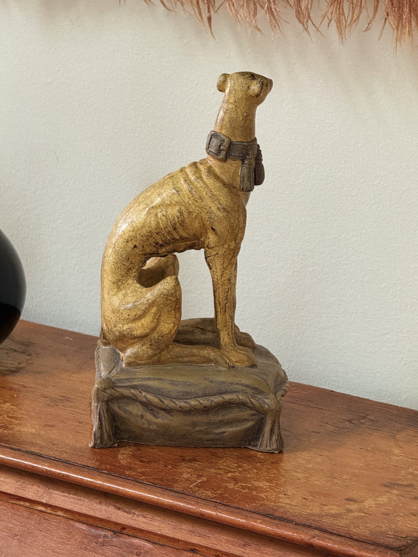 Vintage Art Deco Stylized Whippets, Pair