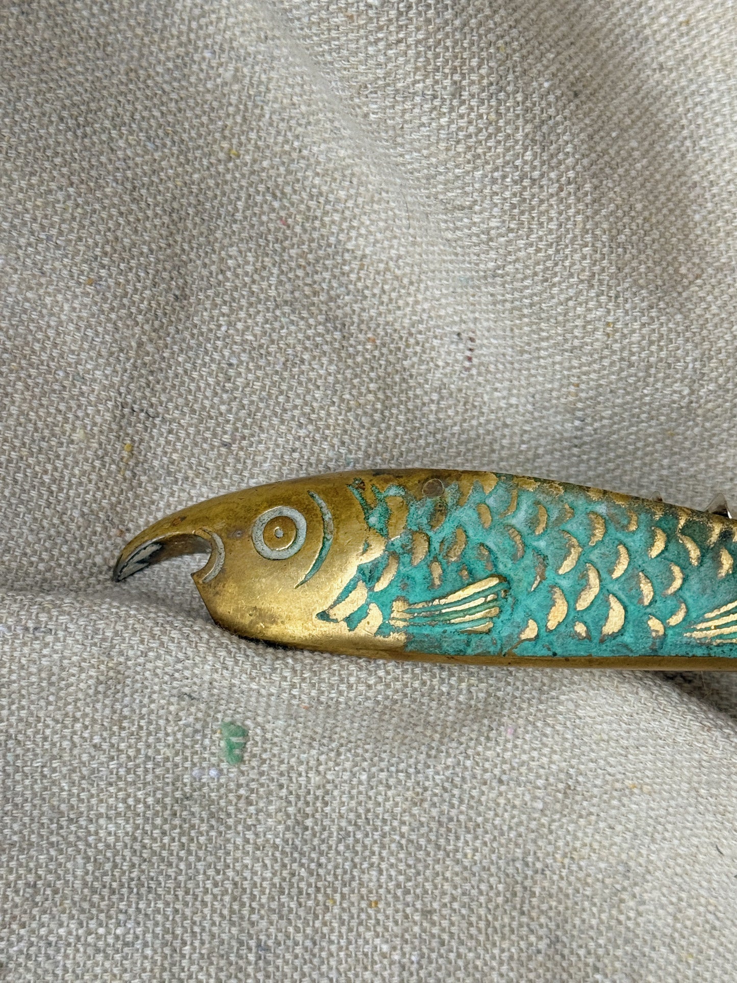 Brass Sardine Bottle Opener