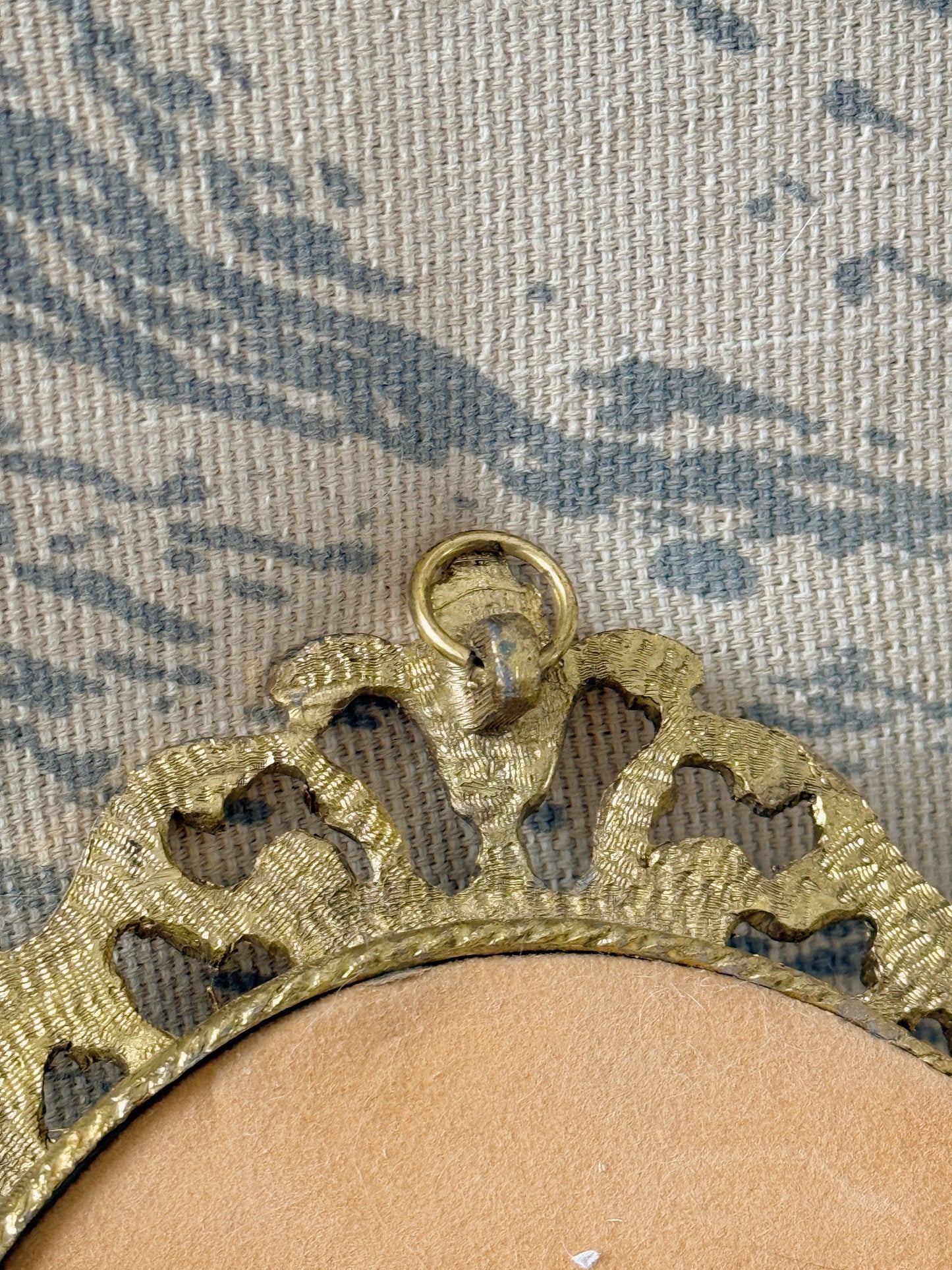 Vintage Three Oval Portrait; Hanging or Standing