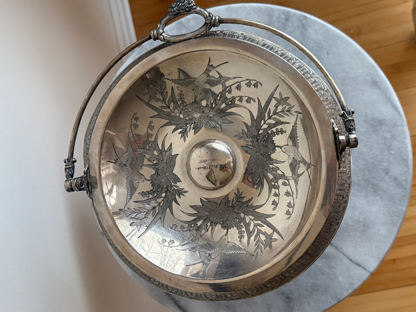 Pedestal Silver Bowl, 1887