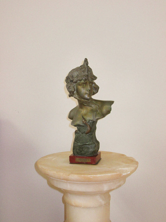 Antique Art Nouveau Cleopatra Bust