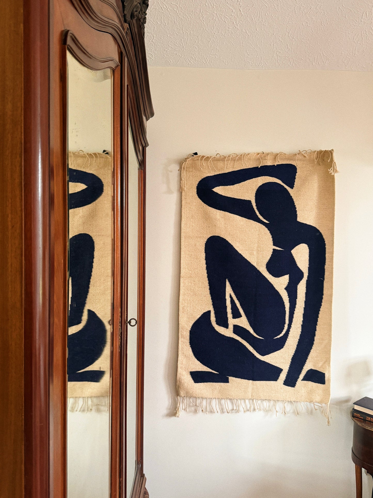 After Henri Matisse Nu Bleu Wool Tapestry Wall Art Hanging
