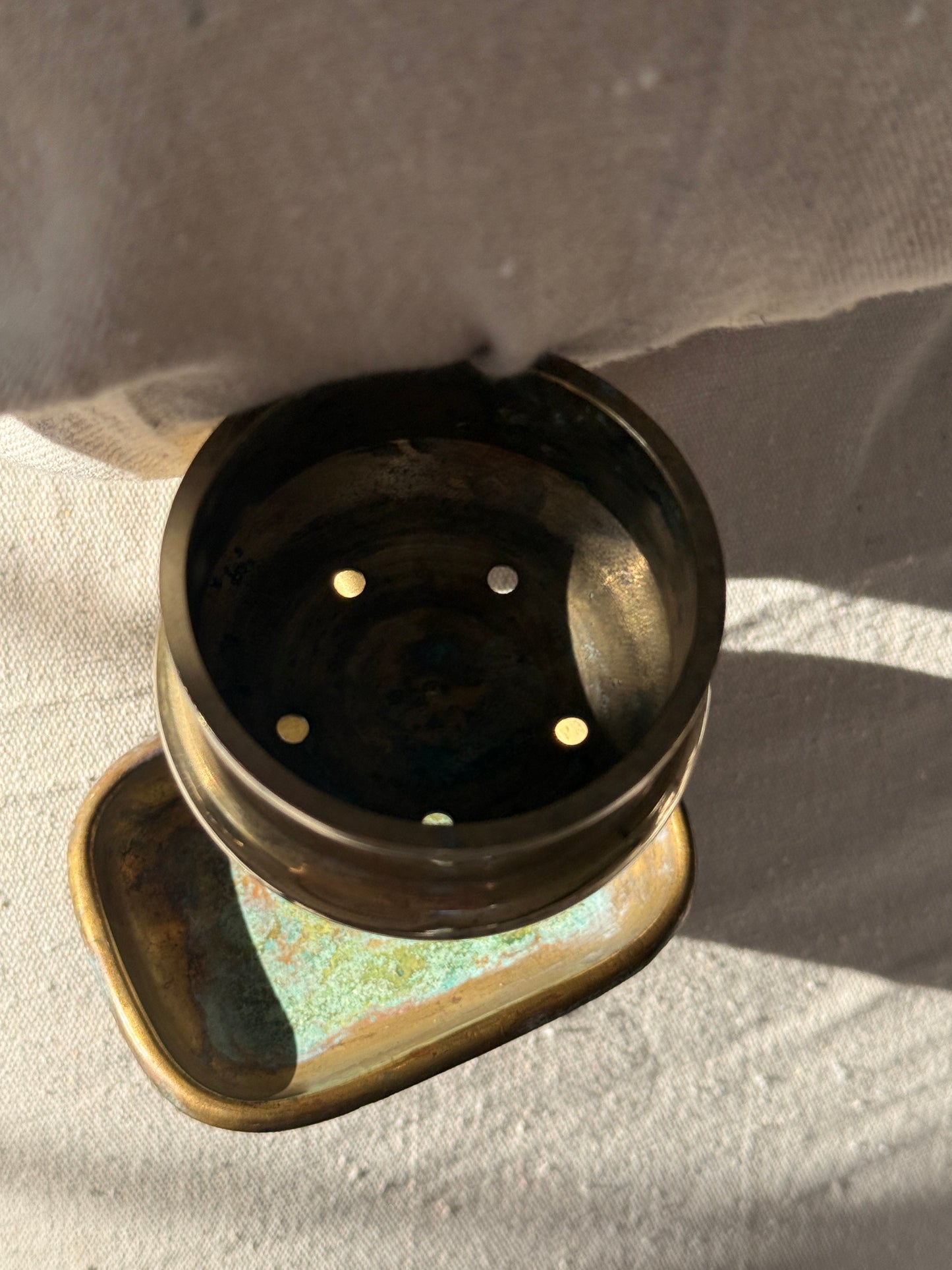 Antique Brass Wall Mounted Soap Holder