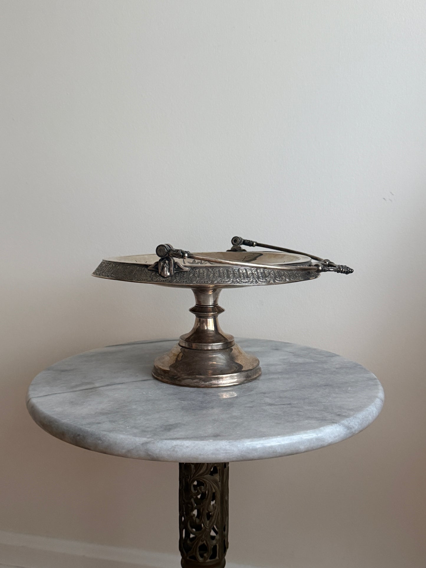 Pedestal Silver Bowl, 1887