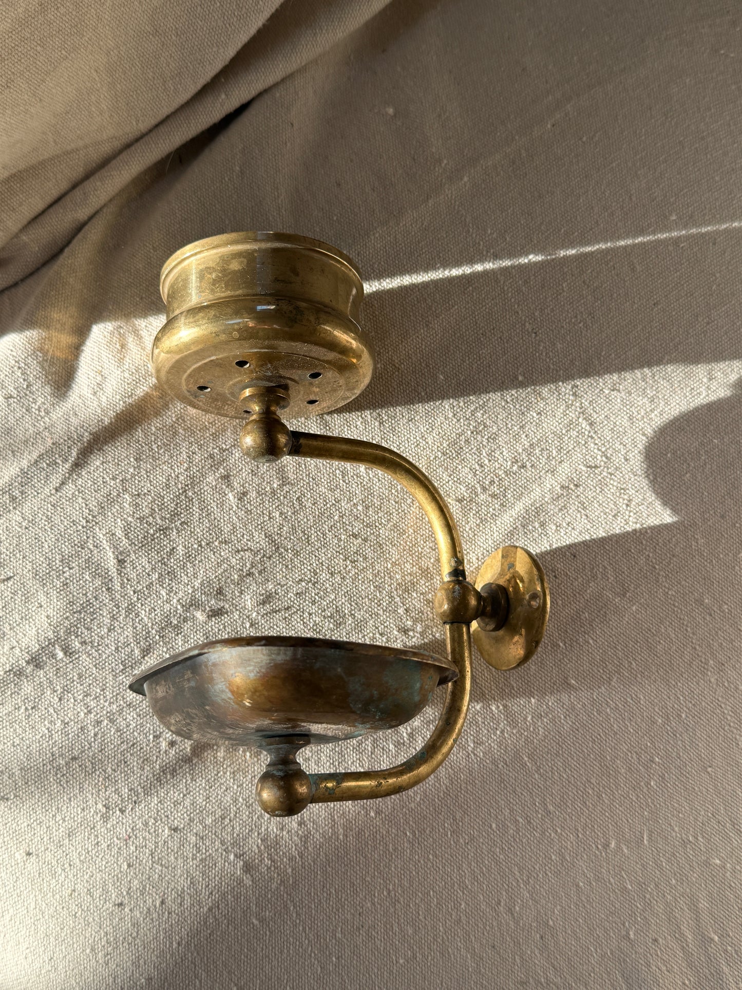 Antique Brass Wall Mounted Soap Holder