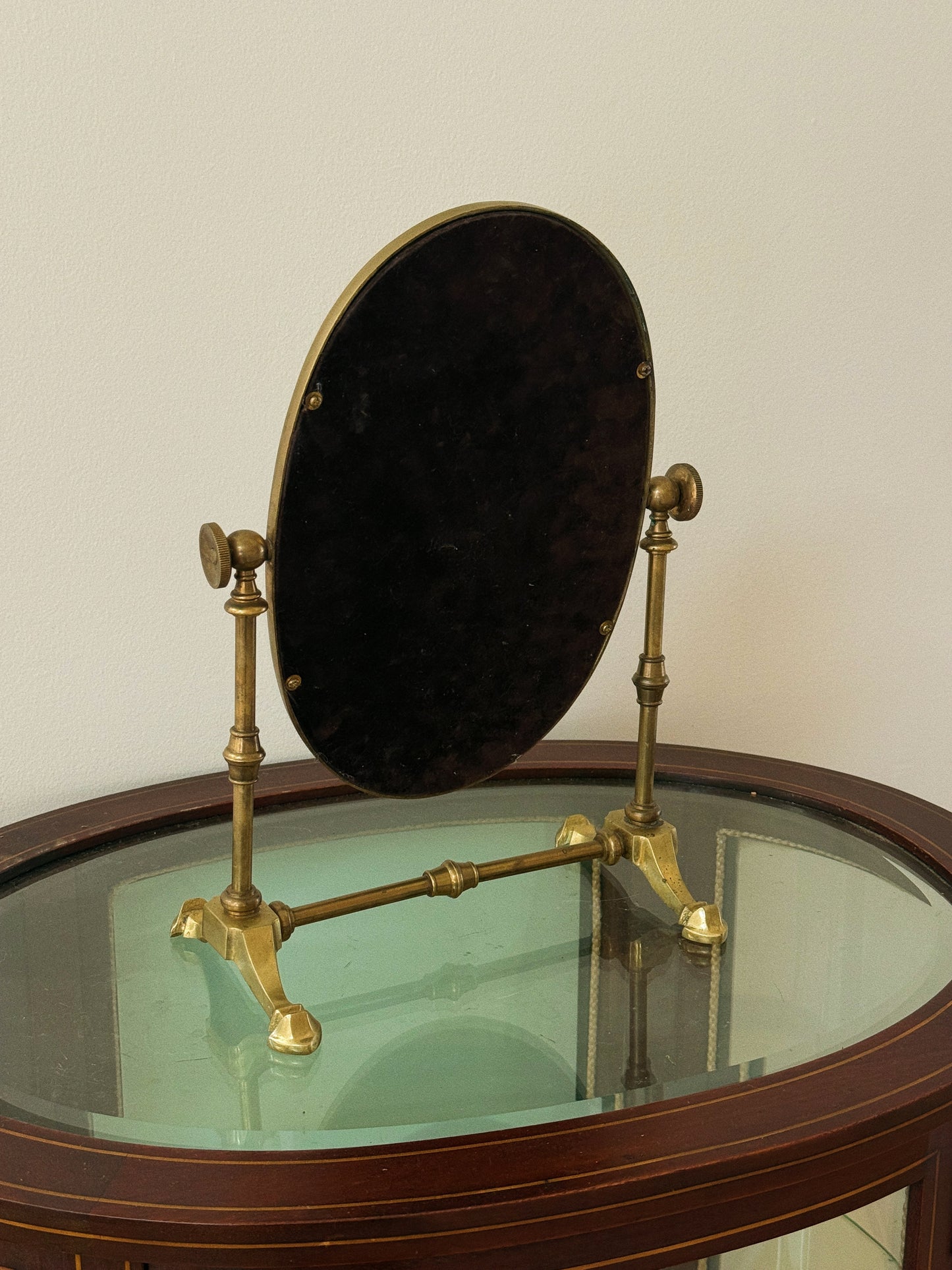 Brass Parlor Mirror, Adjustable