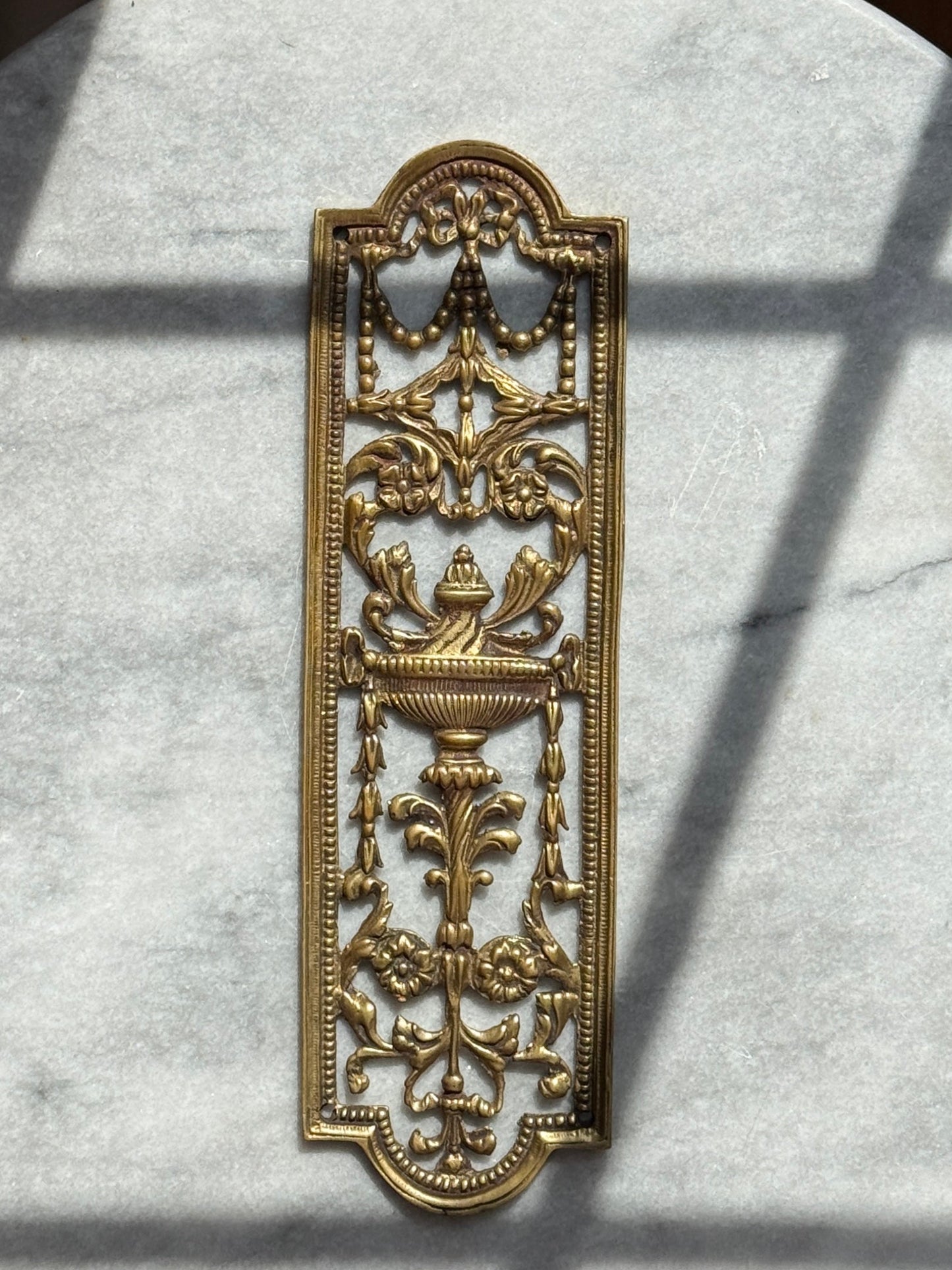 Victorian Brass Finger Plate
