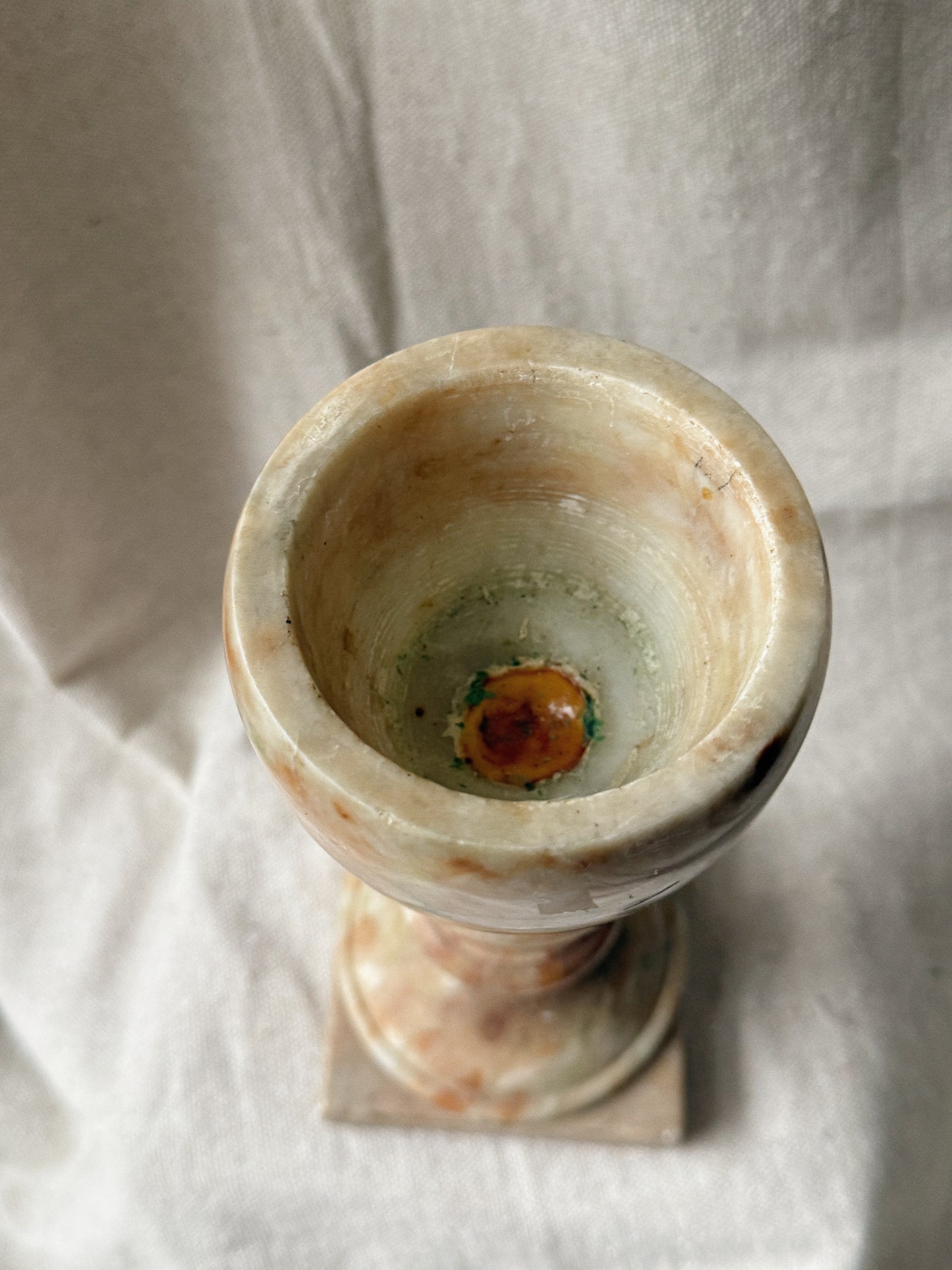 Neoclassical Alabaster Pedestal Chalice