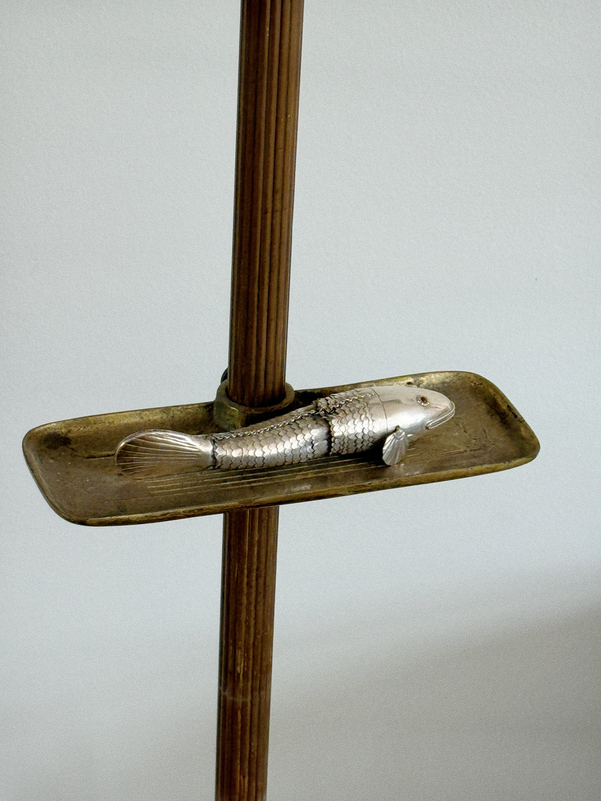 Silver Plated Antique Medina Style Articulated Fish Figurine