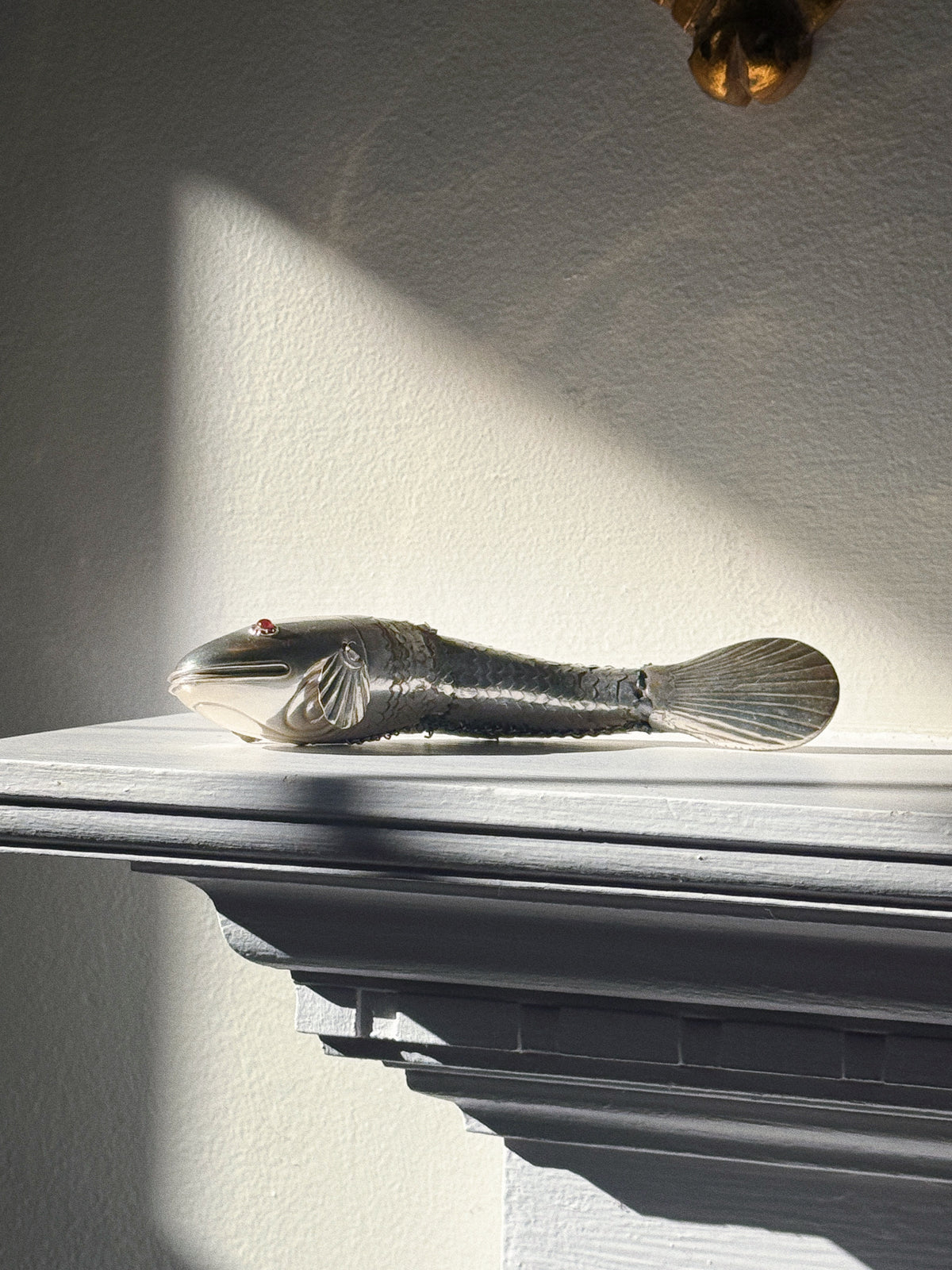 Silver Plated Antique Medina Style Articulated Fish Figurine