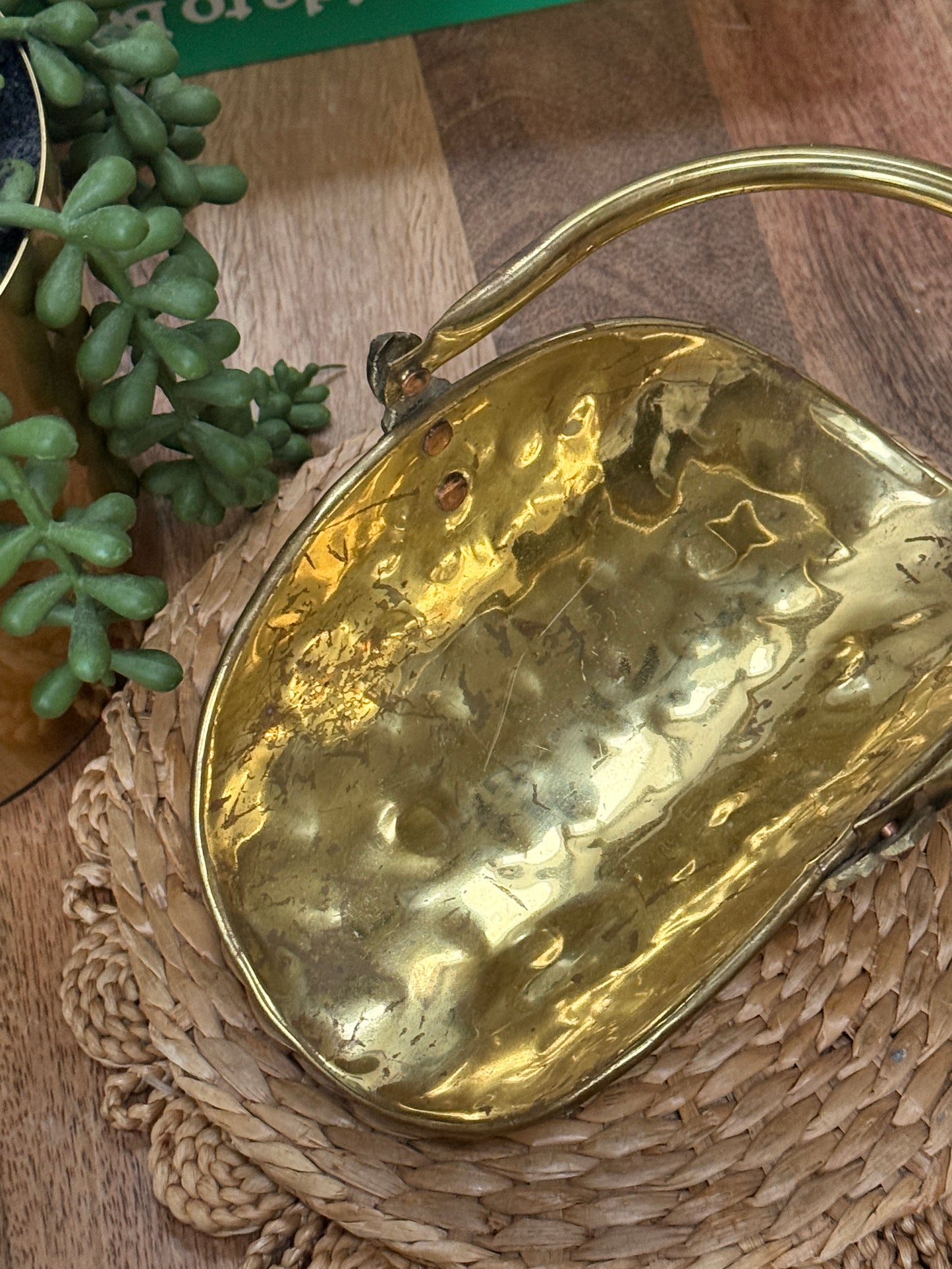 Mini Brass Log Holder