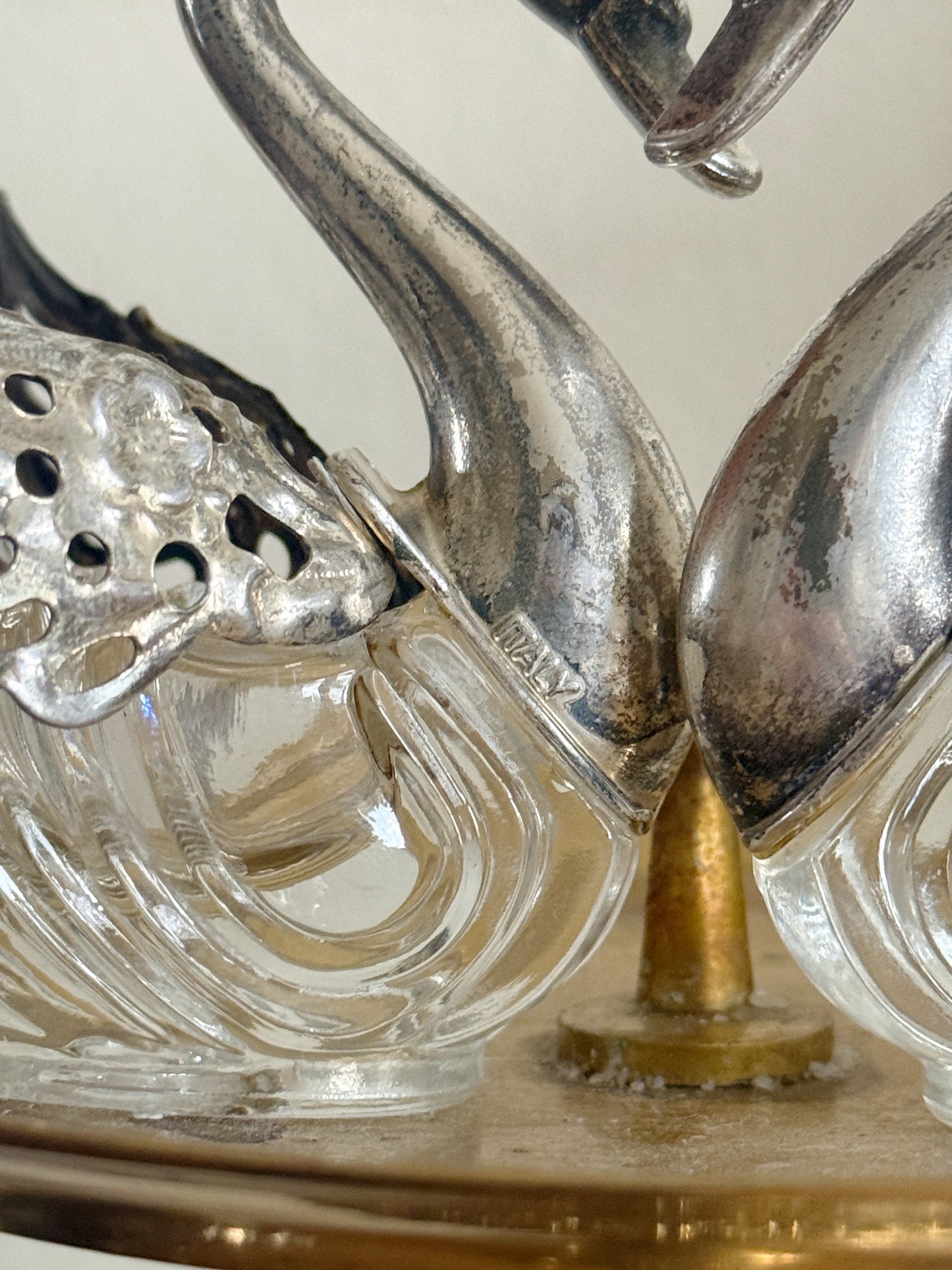 Vintage Swan Salt Cellars