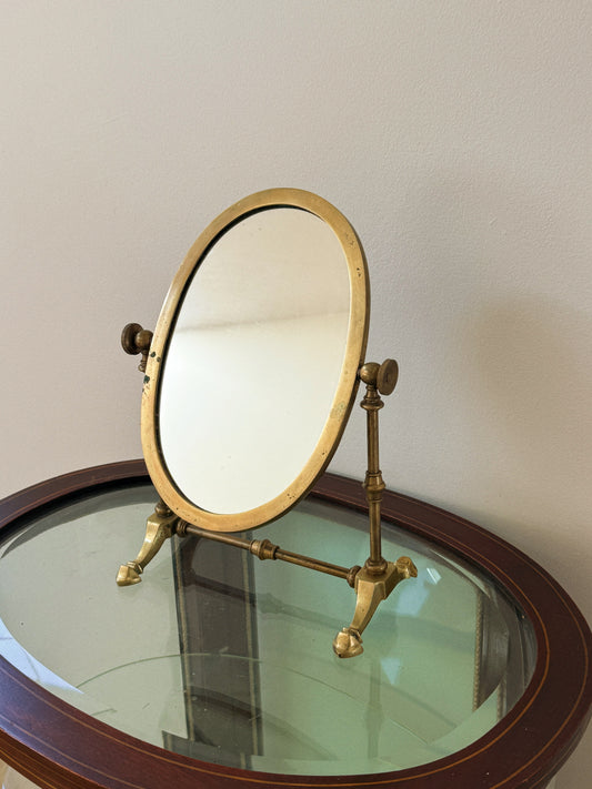 Brass Parlor Mirror, Adjustable