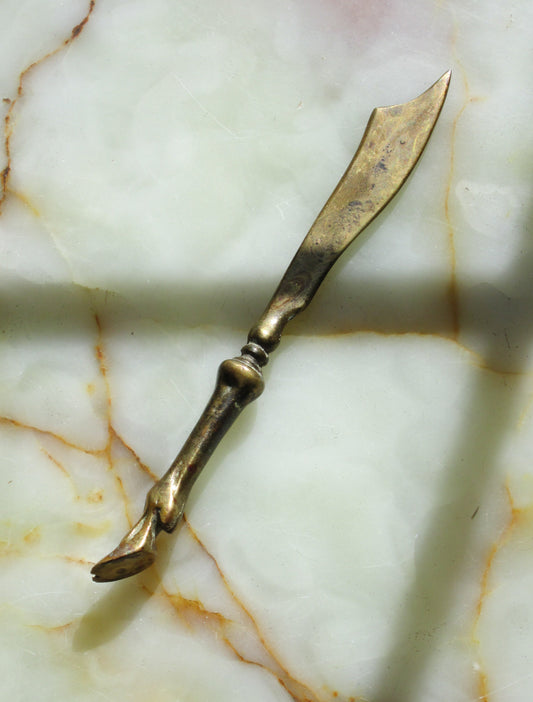 Brass Horse Hoof Letter Opener