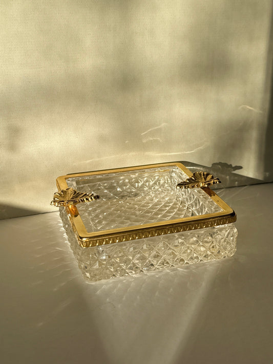 French Baccarat Style Crystal Cut Ash Tray