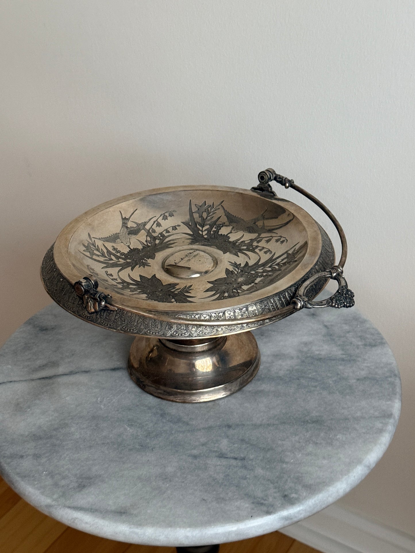 Pedestal Silver Bowl, 1887
