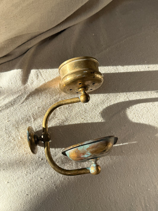 Antique Brass Wall Mounted Soap Holder