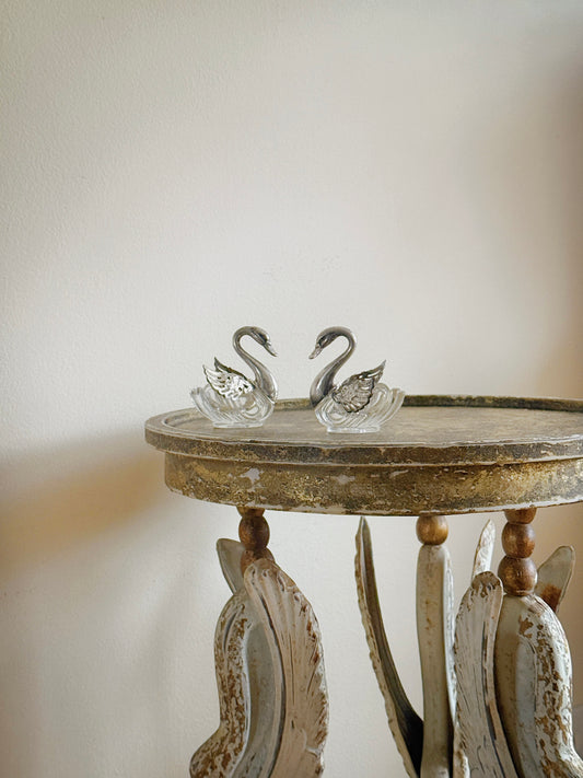 Vintage Swan Salt Cellars